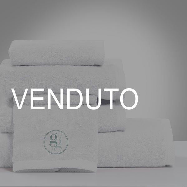 Spugna GAIA Set 5 Pezzi col. Bianco con Ricamo